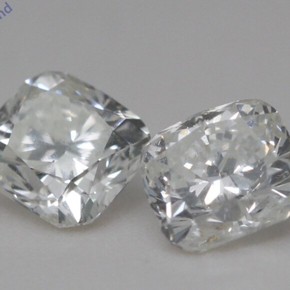 Cushion Natural Mined Diamond Studs 14K Gold (1.44 Ct H I Si) C54100054 - Picture 6 of 6